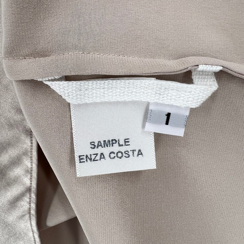 ENZA COSTA Silk Slip Skirt Womens Small 1 Flax Cream Midi Lightweight Luxury NEW - Picture 11 of 16